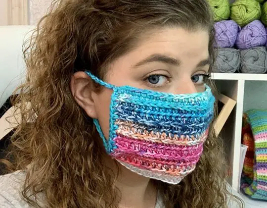 Crochet Face Mask Cover Up free pattern - Crochet Pattern for Face Mask