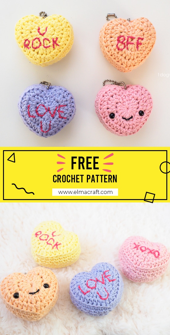 25 Creative Crochet Projects To Show Your Love! - Elma Craft