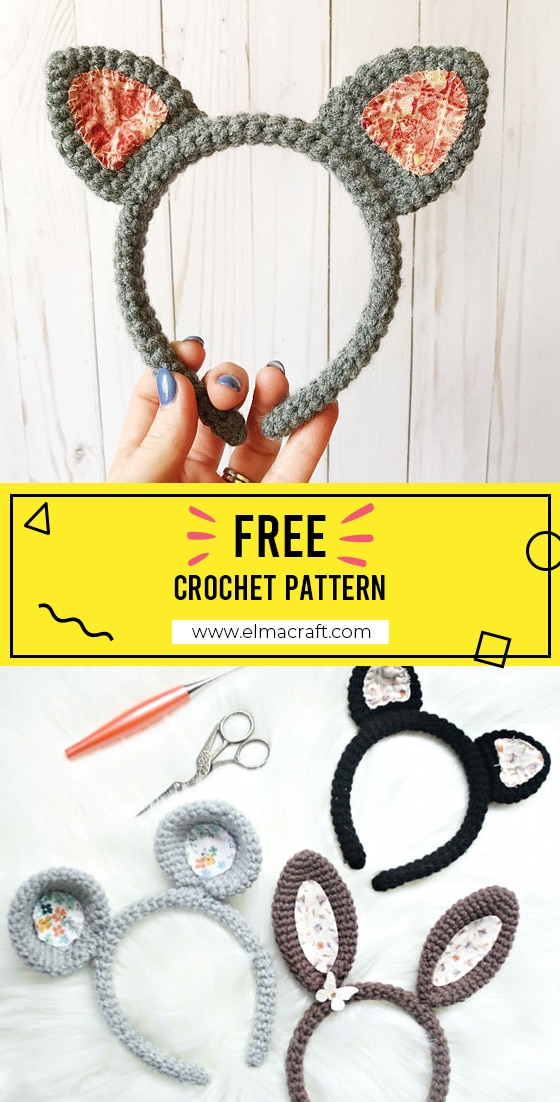 25 Unbelievably Adorable FREE Crochet Patterns for Kids Headbands ...