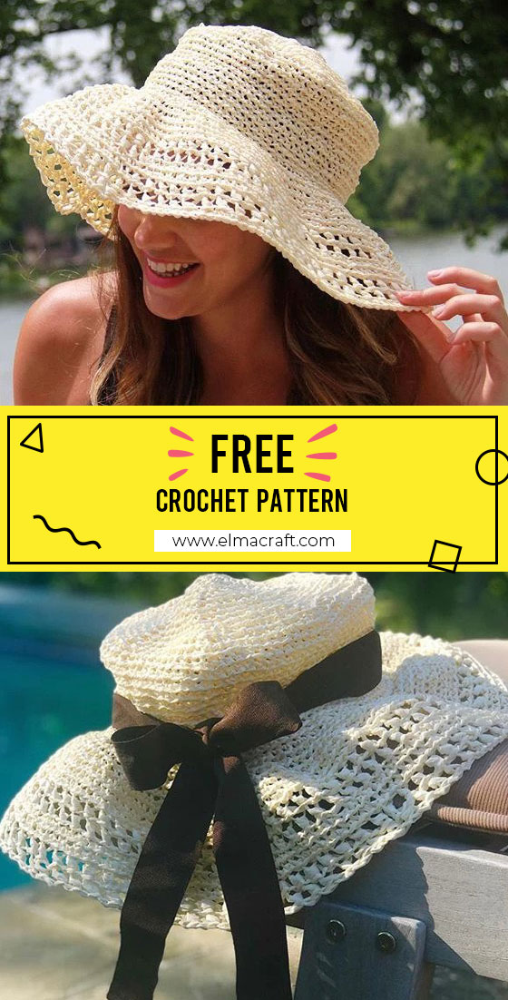 25 Crochet Sun Hat Patterns for Your Cutest Summer Yet - Elma Craft